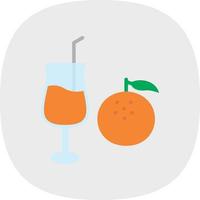 Orangensaft-Vektor-Icon-Design vektor