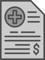 Vektor-Icon-Design für Arztrechnungen vektor
