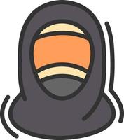 Hijab-Vektor-Icon-Design vektor