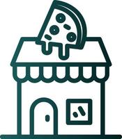 Pizza-Shop-Vektor-Icon-Design vektor