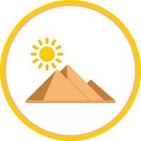 Ägypten-Pyramide-Vektor-Icon-Design vektor