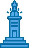 Leuchtturm von Alexandria-Vektor-Icon-Design vektor