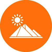 egypten pyramid vektor ikon design