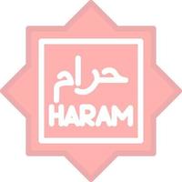 Haram-Vektor-Icon-Design vektor