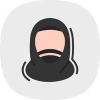 Hijab-Vektor-Icon-Design vektor