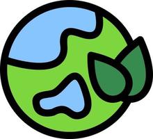 grön planet vektor ikon design
