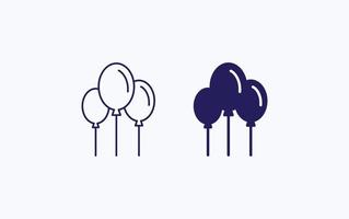 Party Ballons Vektor-Illustration-Symbol vektor