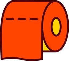 Toilettenpapier-Vektorsymbol vektor