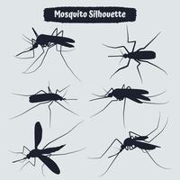 samling av djur- mygga silhuetter vektor