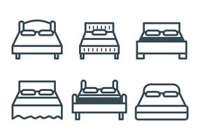 Bettwäsche Vektor Icons