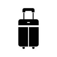 Koffer- oder Taschensymbol für Reisegepäck vektor
