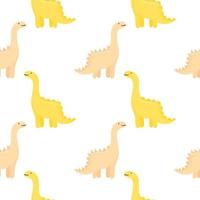 dinosaurie illustration sömlös mönster vektor
