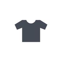 T-Shirt-Symbolvektor. Hemdlinie Symbolvektor isoliert auf weißem Hintergrund vektor