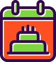 Geburtstag Datum Vektor Icon Design