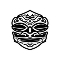 Stammesmaske in Vektor gemacht. traditionelles totemsymbol isoliert.