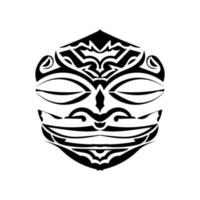 stam- mask tillverkad i vektor. traditionell totem symbol isolerat. vektor