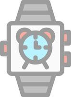 Smartwatch-Alarm-Vektor-Icon-Design vektor