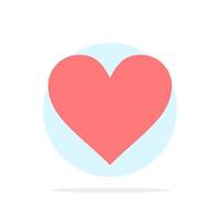 hjärta kärlek tycka om Twitter abstrakt cirkel bakgrund platt Färg ikon vektor