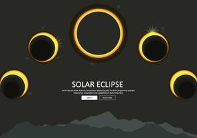 Freie Sonnenfinsternis-Phase Illustration vektor