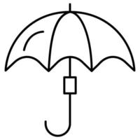 Regenschirm, der leicht geändert oder bearbeitet werden kann vektor