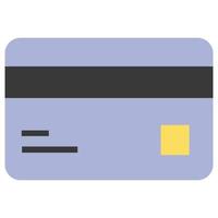 Bankkarte, die leicht geändert oder bearbeitet werden kann vektor