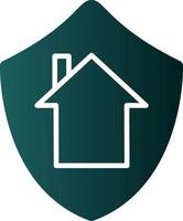 Vektor-Icon-Design für die Sicherheit zu Hause vektor