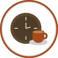 Kaffeepause-Vektor-Icon-Design vektor