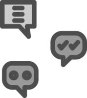 Gruppen-Chat-Vektor-Icon-Design vektor