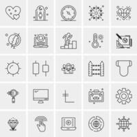 25 universelle Business-Icons Vektor kreative Icon-Illustration zur Verwendung in Web- und Mobilprojekten