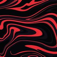 schwarze und rote wirbelnde digitale Ölfarbe wie Vektorillustrationshintergrund. quadratische tapete isoliert mit leerem kopierraum für social-media-post, cover, grußkarte, poster und andere. vektor
