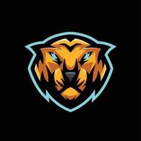 Tiger-Maskottchen-Esport-Logo vektor