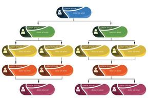 färgrik företag strukturera begrepp, företags- organisation Diagram schema med människor ikoner. vektor illustration.