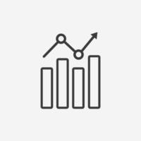 diagram, företag, Diagram, statistisk, infographic ikon vektor symbol tecken