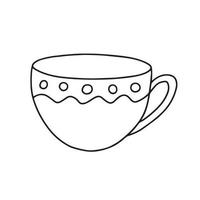 Vektor handgezeichnete Doodle Teetasse