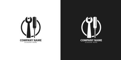 Workshop-Logo minimalistische Logo-Design-Idee vektor
