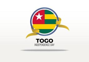 Togo oberoende dag bakgrund berömd på vektor