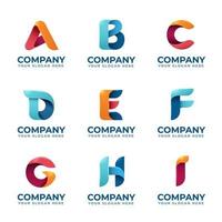 3D-Alphabet-Ai-Logo-Vorlage