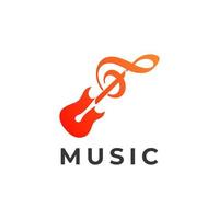 fiol företag med musik notera logotyp begrepp, musik logotyp begrepp vektor