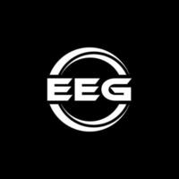 EEG-Brief-Logo-Design in Abbildung. Vektorlogo, Kalligrafie-Designs für Logo, Poster, Einladung usw. vektor