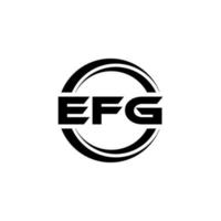 efg brev logotyp design i illustration. vektor logotyp, kalligrafi mönster för logotyp, affisch, inbjudan, etc.