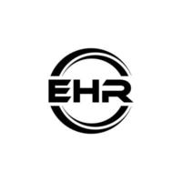 ehr brev logotyp design i illustration. vektor logotyp, kalligrafi mönster för logotyp, affisch, inbjudan, etc.