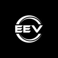 EEV-Brief-Logo-Design in Abbildung. Vektorlogo, Kalligrafie-Designs für Logo, Poster, Einladung usw. vektor