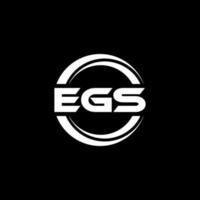Egs-Brief-Logo-Design in Abbildung. Vektorlogo, Kalligrafie-Designs für Logo, Poster, Einladung usw. vektor