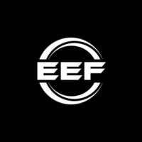 eef brev logotyp design i illustration. vektor logotyp, kalligrafi mönster för logotyp, affisch, inbjudan, etc.