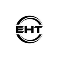 eht brev logotyp design i illustration. vektor logotyp, kalligrafi mönster för logotyp, affisch, inbjudan, etc.