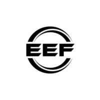 EEF-Brief-Logo-Design in Abbildung. Vektorlogo, Kalligrafie-Designs für Logo, Poster, Einladung usw. vektor