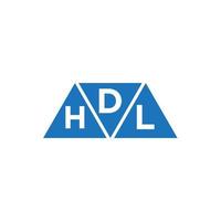 dhl-kreditreparatur-buchhaltungslogodesign auf weißem hintergrund. dhl kreative initialen wachstumsdiagramm brief logo konzept. Logo-Design für DHL-Unternehmensfinanzierung. vektor