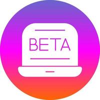 Beta-Vektor-Icon-Design vektor