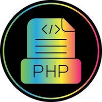 php-Datei-Vektor-Icon-Design vektor