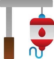 Bluttransfusionsvektor-Icon-Design vektor